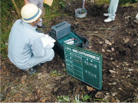 変水位法による試験方法