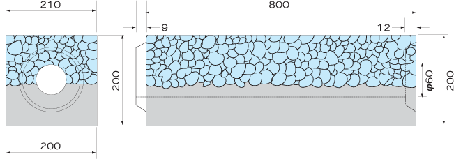 排水性舗装用透水ブロック
