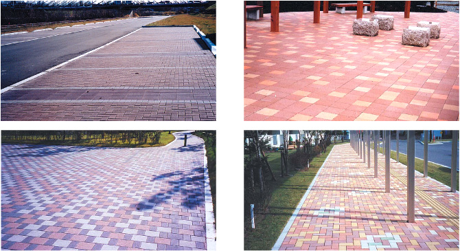 透水性インターロッキングブロック